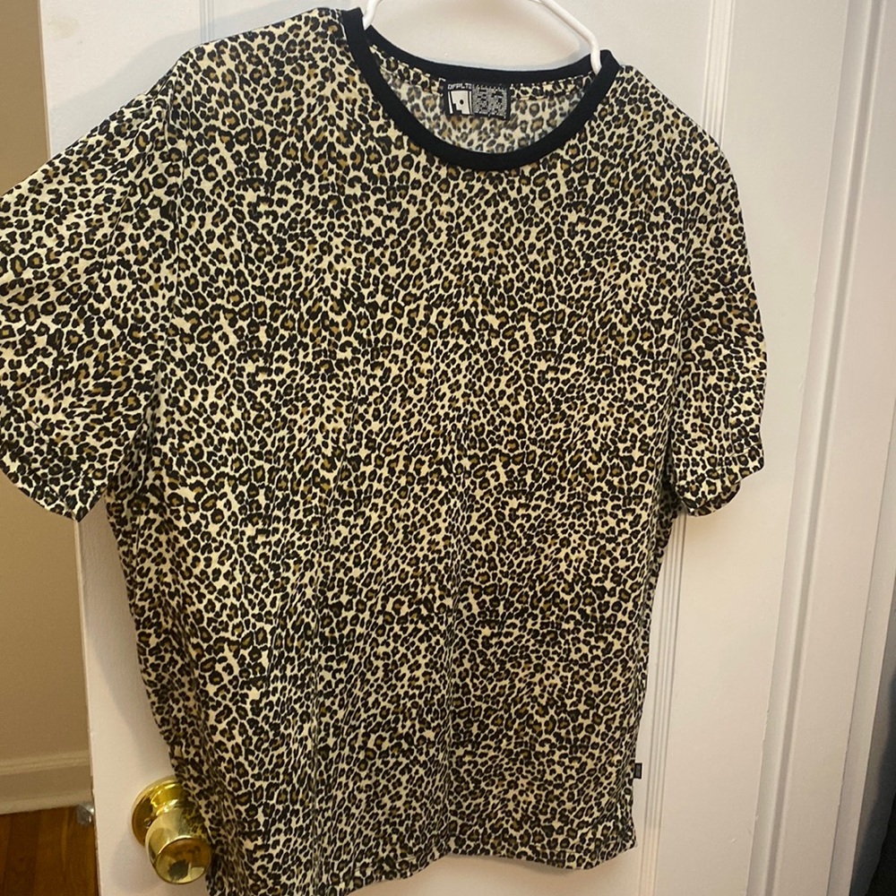 Spelledit leopard print animal print Tshirt for women